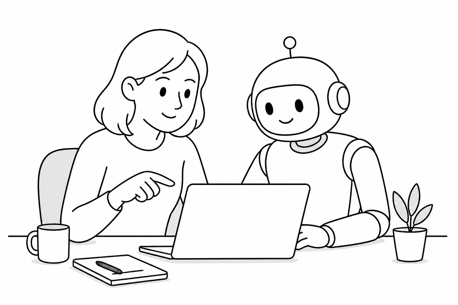 사람과 Codex AI 비서가 한 컴퓨터에서 함께 일하는 모습